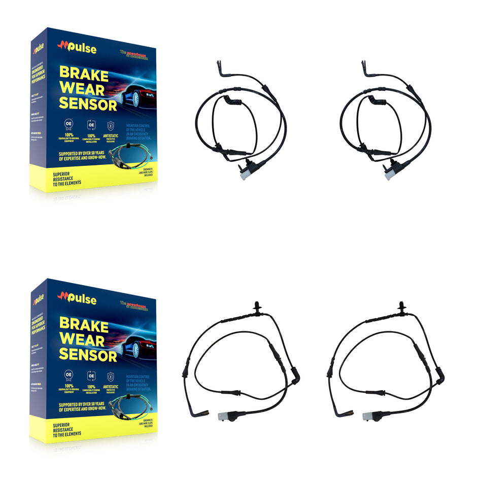 Front Rear Brake Pads Wear Sensor (4 Pack) For Land Rover Range Evoque KSE-100122
