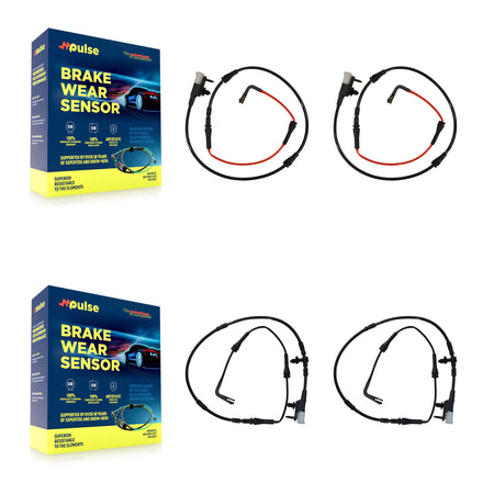 Front Rear Brake Pads Wear Sensor (4 Pack) For Jaguar XE KSE-100133
