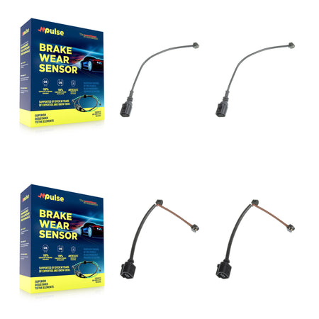 Front Rear Brake Pads Wear Sensor (4 Pack) For 2013 Porsche 911 w o Ceramic Rotors KSE-100155