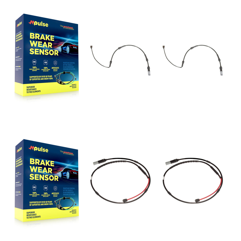 Front Rear Brake Pads Wear Sensor (4 Pack) For BMW M4 M3 M2 KSE-100161