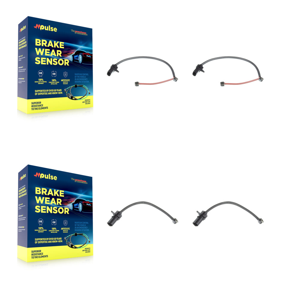 Front Rear Brake Pads Wear Sensor (4 Pack) For Audi R8 KSE-100169