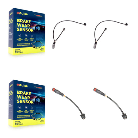 Front Rear Brake Pads Wear Sensor (4 Pack) For 2014 Mercedes-Benz CLS63 AMG S 5.5L KSE-100170