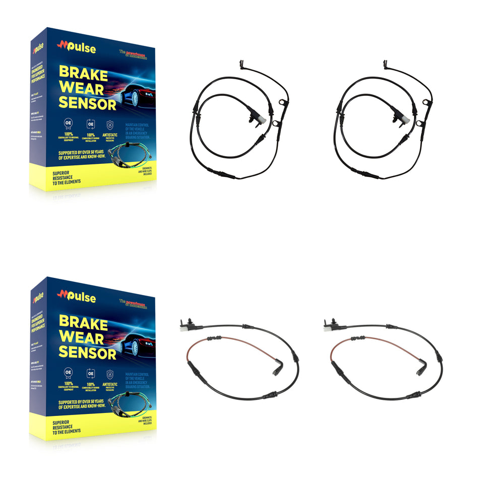 Front Rear Brake Pads Wear Sensor (4 Pack) For Land Rover Range Sport KSE-100178