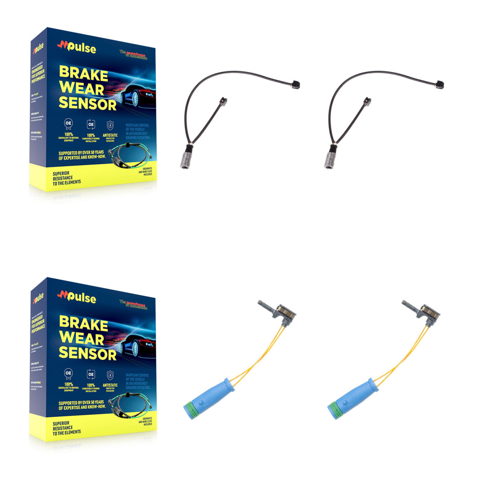 Front Rear Brake Pads Wear Sensor (4 Pack) For Mercedes-Benz GLC63 AMG S SL63 SL55 KSE-100200