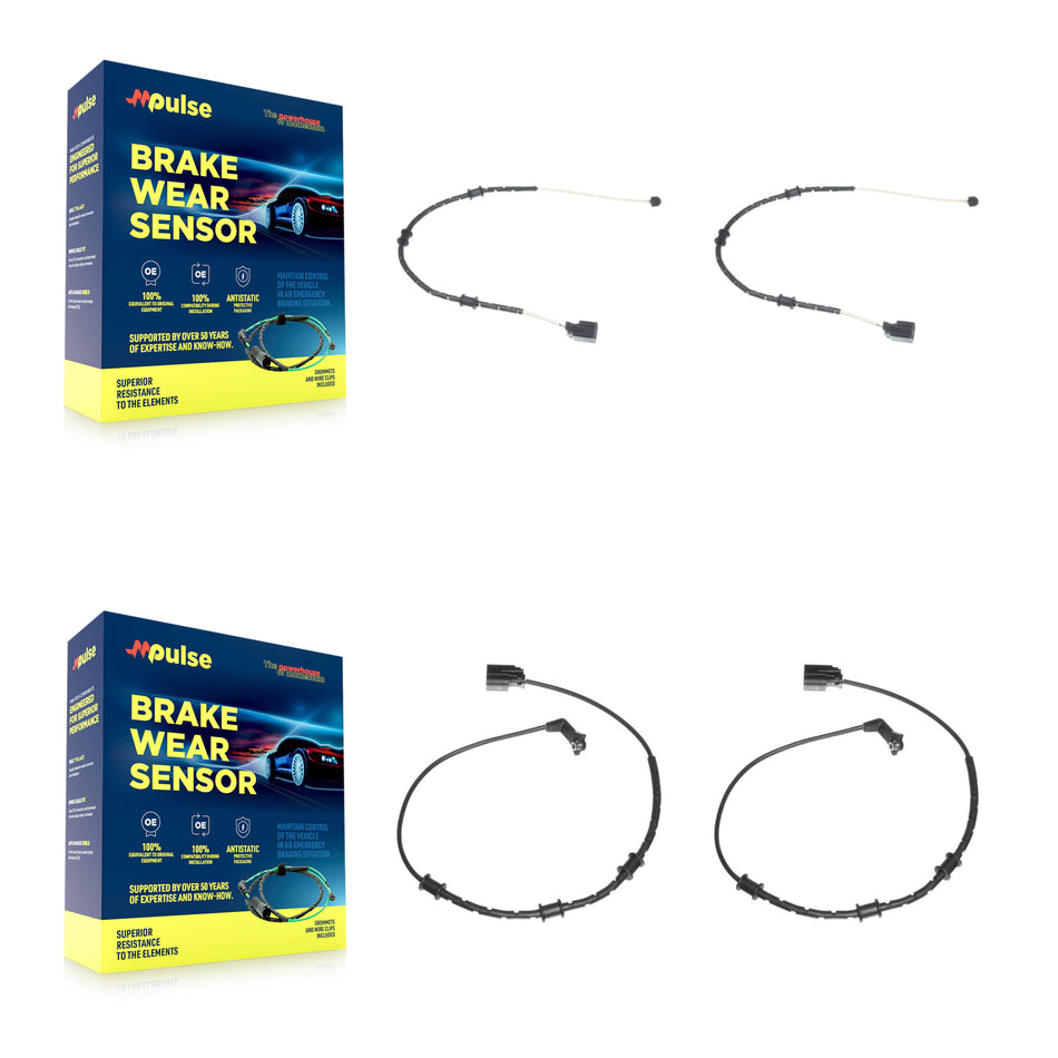 Front Rear Brake Pads Wear Sensor (4 Pack) For Jaguar XJ XK KSE-100209