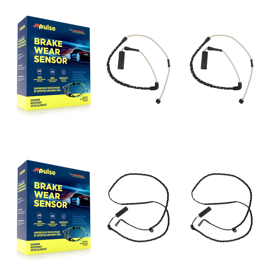 Front Rear Brake Pads Wear Sensor (4 Pack) For Land Rover Range KSE-100220