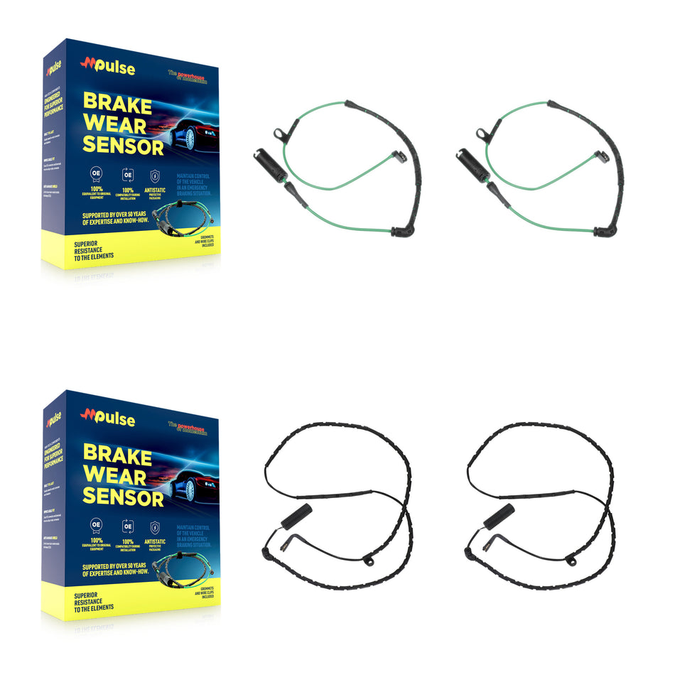 Front Rear Brake Pads Wear Sensor (4 Pack) For Land Rover Range KSE-100223
