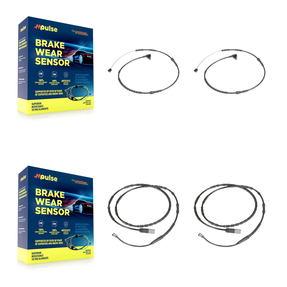 Front Rear Brake Pads Wear Sensor (4 Pack) For BMW Z4 KSE-100235