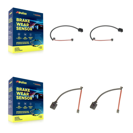 Front Rear Brake Pads Wear Sensor (4 Pack) For Audi Q7 Porsche Cayenne KSE-100237