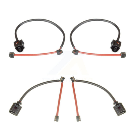 Front Rear Brake Pads Wear Sensor (4 Pack) For Porsche Cayenne KSE-100238