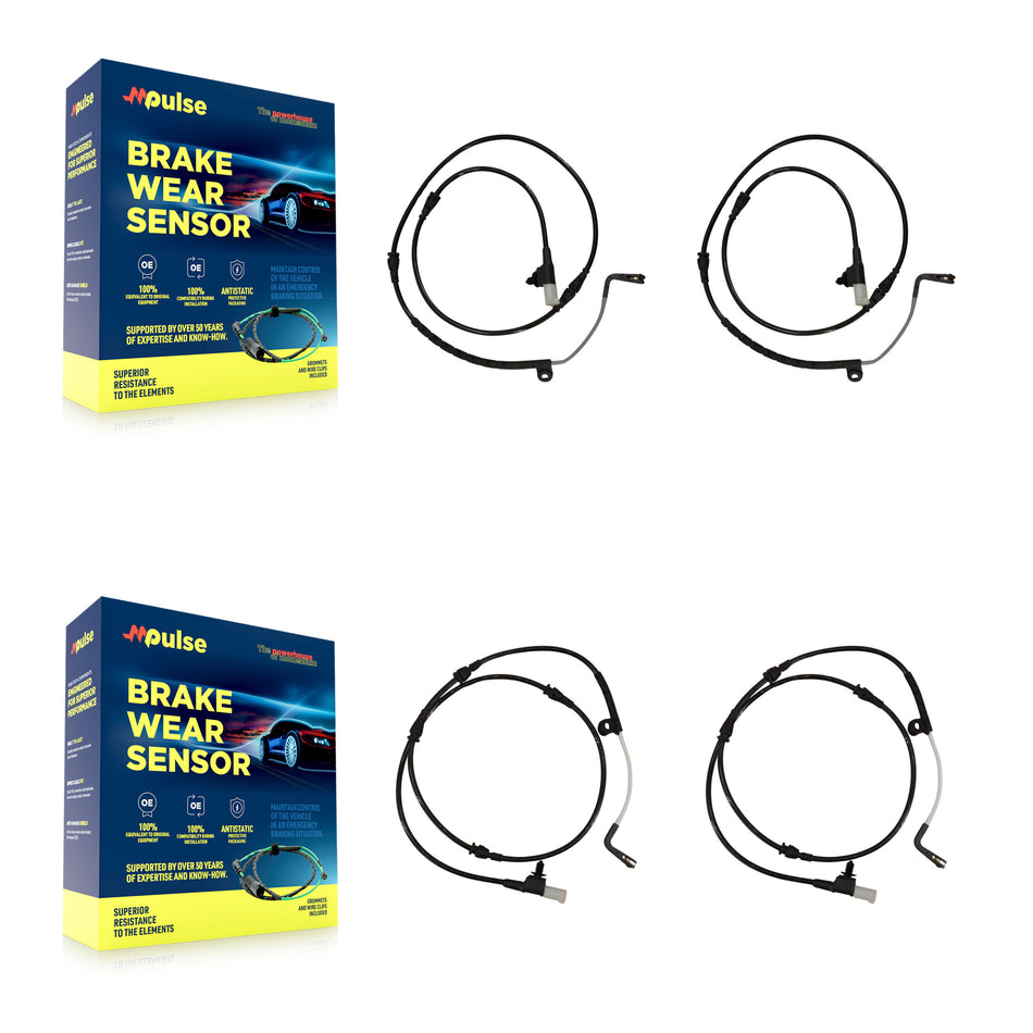Front Rear Brake Pads Wear Sensor (4 Pack) For Land Rover Range Sport KSE-100243