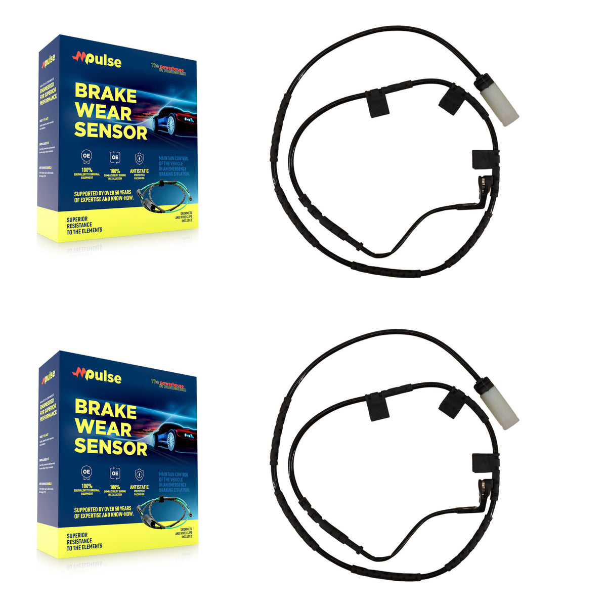 Rear Brake Pads Wear Sensor (2 Pack) For Mini Cooper KSE-100259