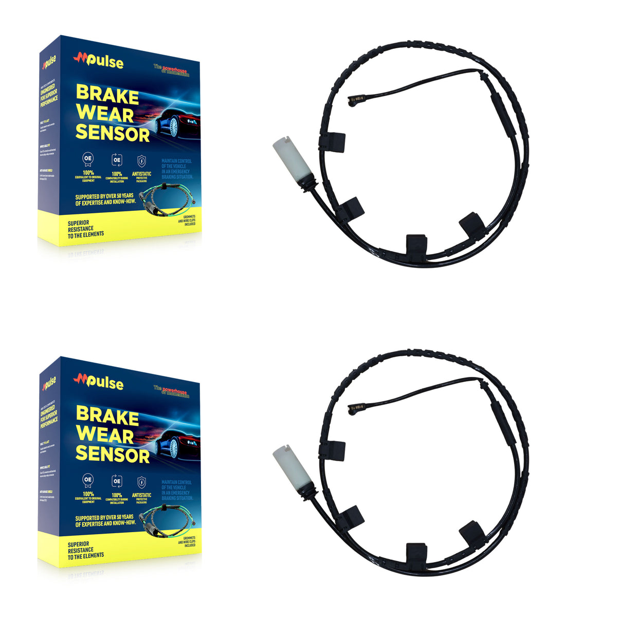 Rear Brake Pads Wear Sensor (2 Pack) For Mini Cooper KSE-100265