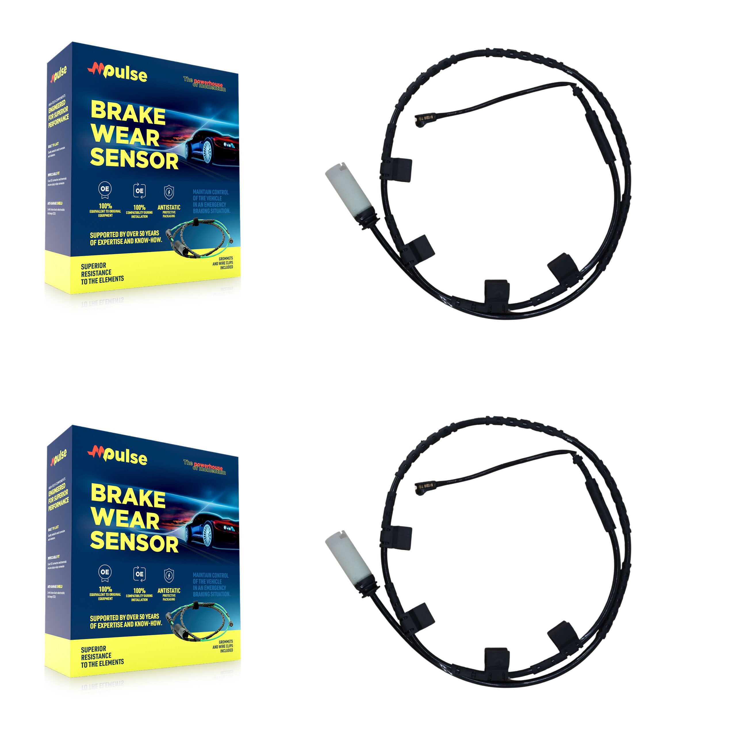 Rear Brake Pads Wear Sensor (2 Pack) For Mini Cooper KSE-100265