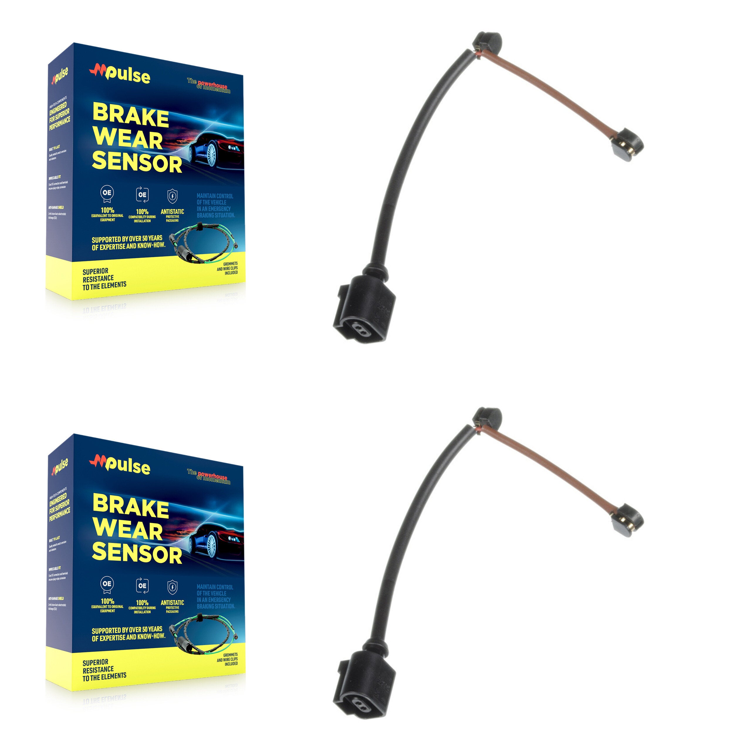 Rear Brake Pads Wear Sensor (2 Pack) For Porsche 911 718 Boxster KSE-100282