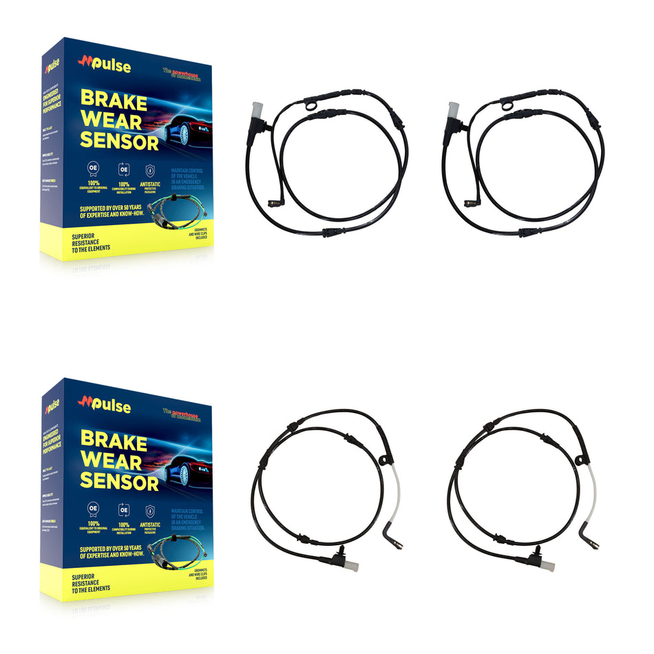 Front Rear Brake Pads Wear Sensor (2 Pack) For 2006 Land Rover Range Sport 4.2L KSE-100361