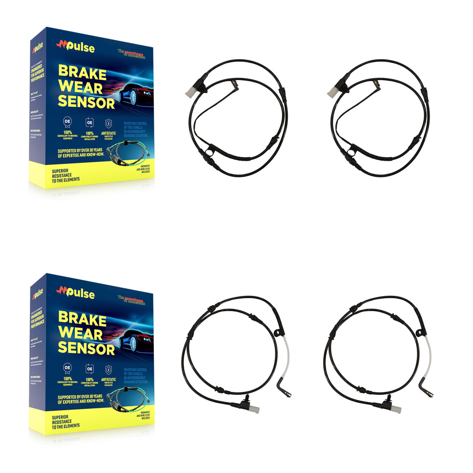 Front Rear Brake Pads Wear Sensor (2 Pack) For 2006 Land Rover Range Sport 4.2L KSE-100363