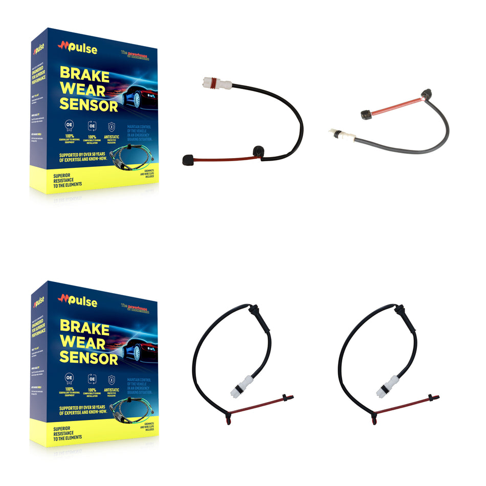 Front Rear Brake Pads Wear Sensor (2 Pack) For Porsche Cayman Boxster 3.4L KSE-100369