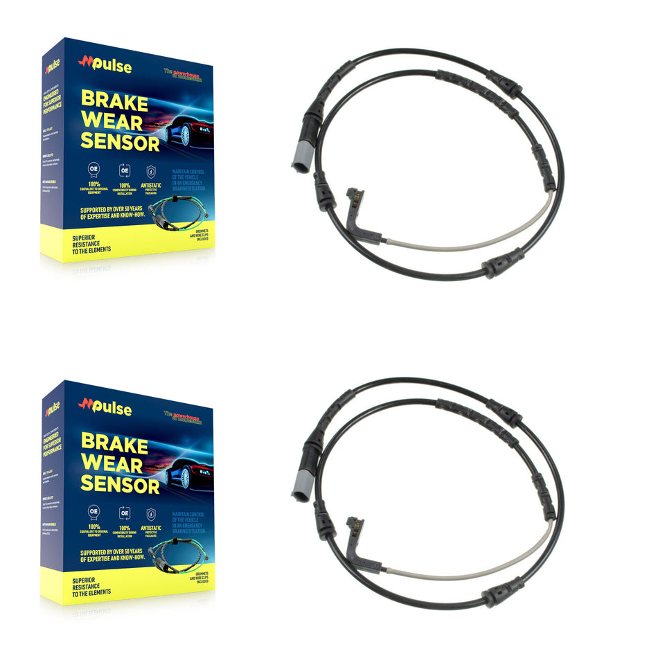 Front Brake Pads Wear Sensor (2 Pack) For 2010 BMW X6 M with 4.4L KSE-100383