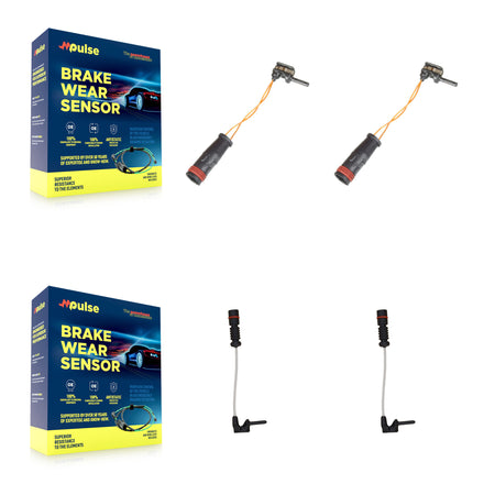 Front Rear Brake Pads Wear Sensor (4 Pack) For 2017 Mercedes-Benz E200 2.0L KSE-100421