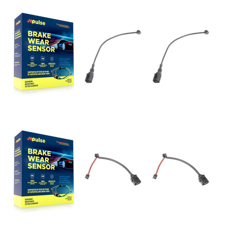 Front Rear Brake Pads Wear Sensor (4 Pack) For Porsche 911 KSE-100423