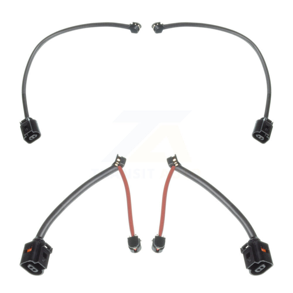 Front Rear Brake Pads Wear Sensor (4 Pack) For Porsche Cayenne Panamera KSE-100426