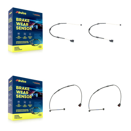 Front Rear Brake Pads Wear Sensor (4 Pack) For Jaguar F-Type KSE-100430