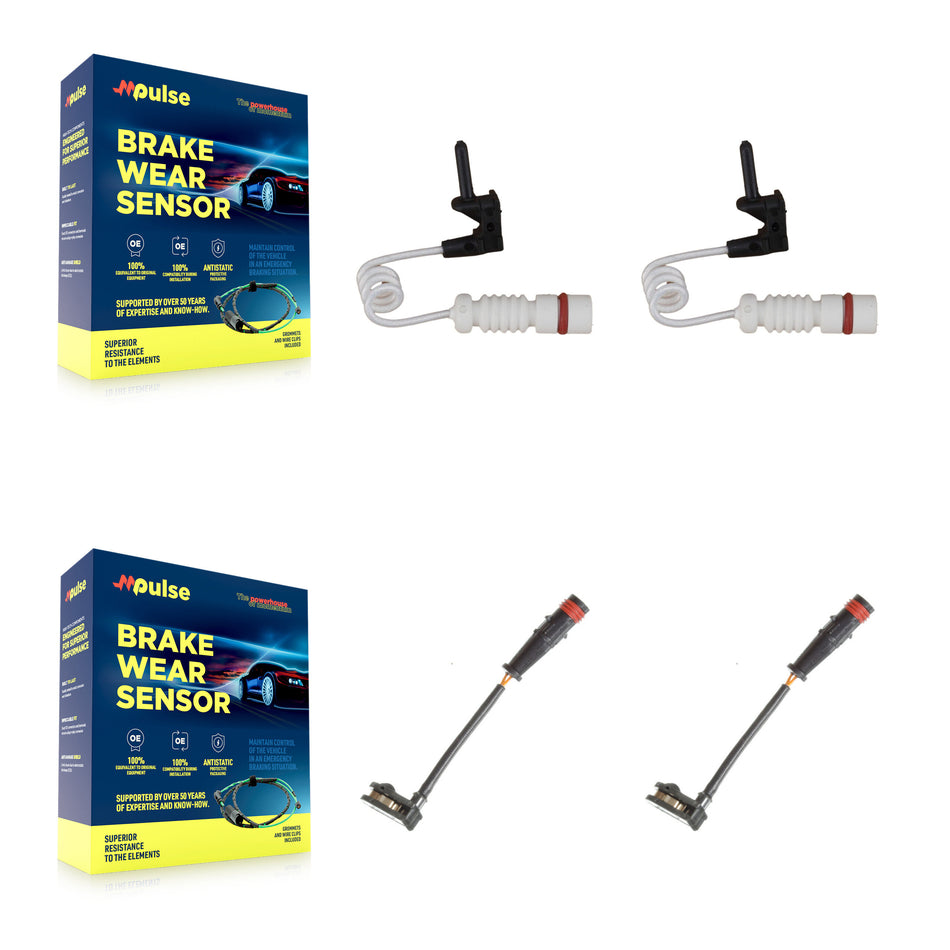 Front Rear Brake Pads Wear Sensor (4 Pack) For Mercedes-Benz G63 AMG KSE-100432