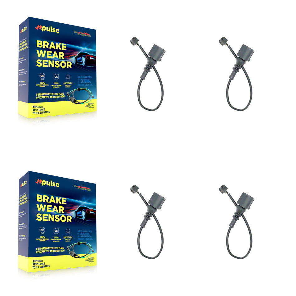 Front Rear Brake Pads Wear Sensor (4 Pack) For 2003-2006 Audi TT 1.8L KSE-100436