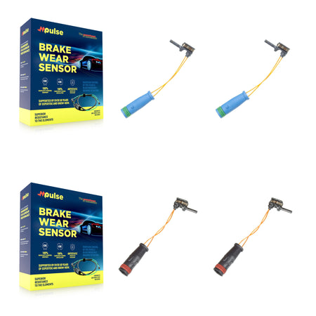Front Rear Brake Pads Wear Sensor (4 Pack) For Mercedes-Benz C250 E400 KSE-100438