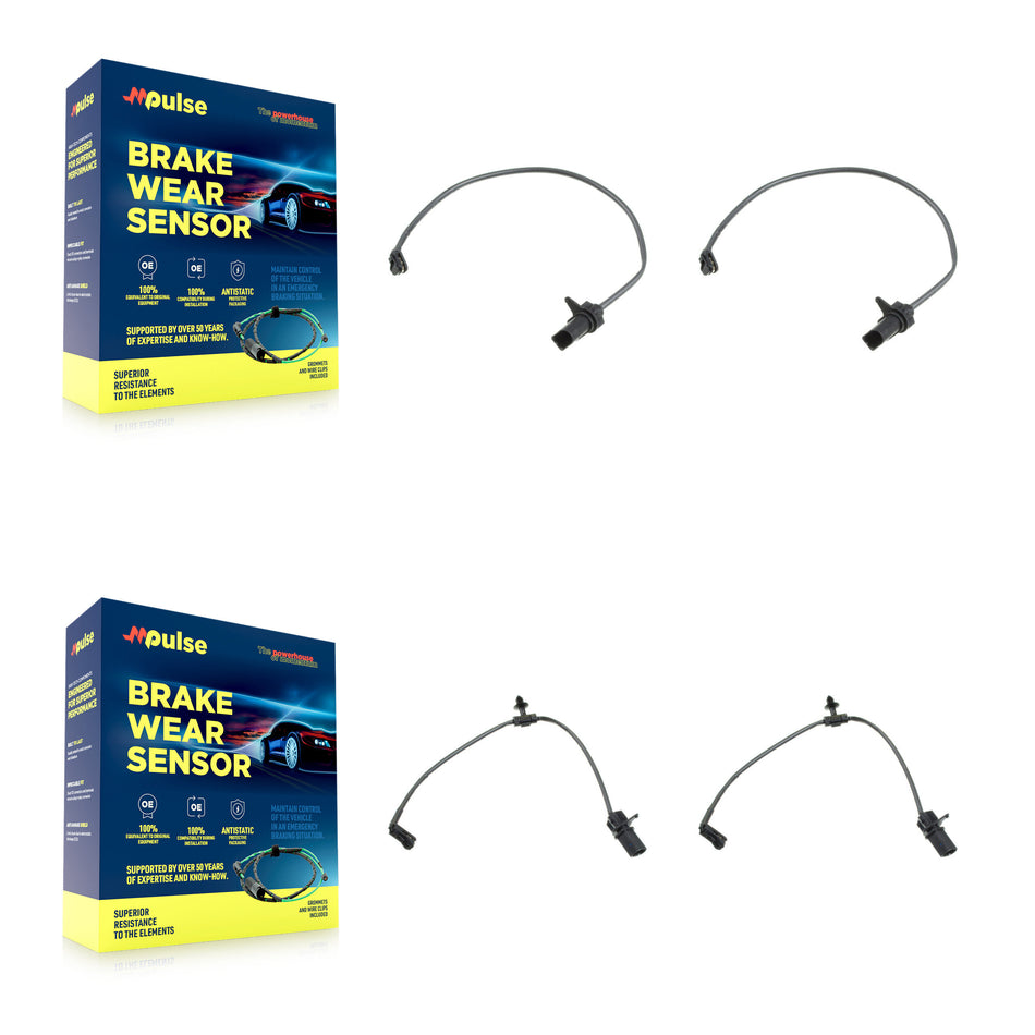 Front Rear Brake Pads Wear Sensor (4 Pack) For Audi Q7 S5 Q8 Sportback S4 RS5 A8 Quattro KSE-100443