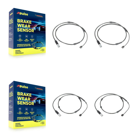 Front Rear Brake Pads Wear Sensor (4 Pack) For 2012 BMW 750i GAS engine KSE-100445