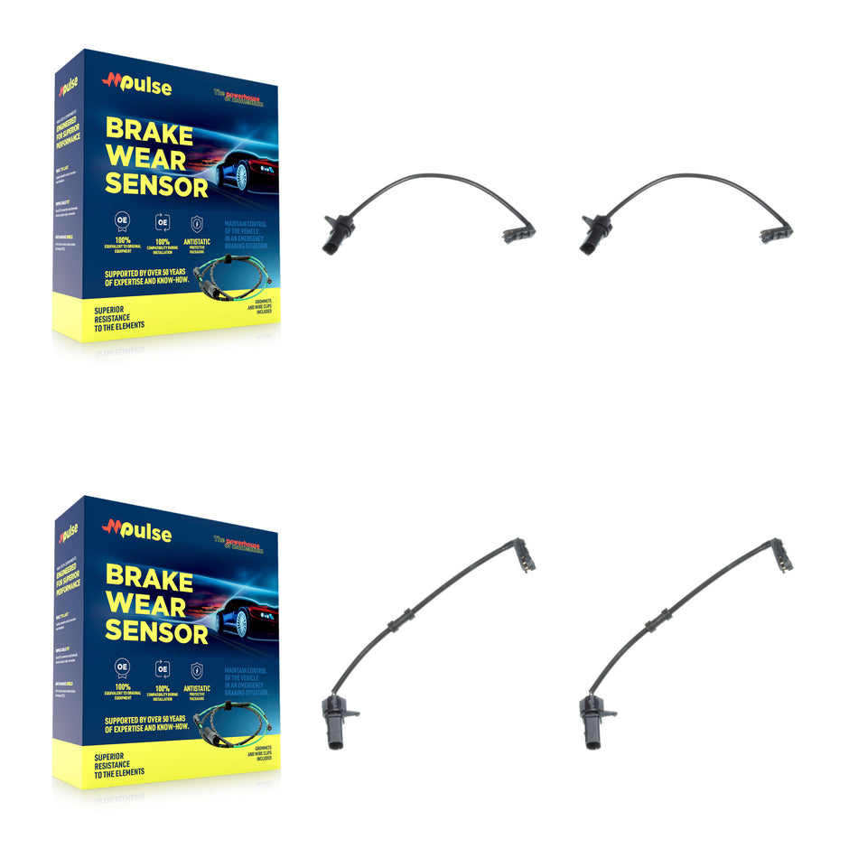 Front Rear Brake Pads Wear Sensor (4 Pack) For Audi S8 4.0L KSE-100450