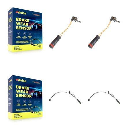 Front Rear Brake Pads Wear Sensor (4 Pack) For Mercedes-Benz S63 AMG with Ceramic KSE-100472