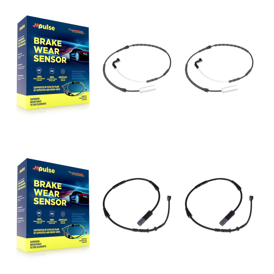 Front Rear Brake Pads Wear Sensor (4 Pack) For Mini Cooper Countryman Clubman KSE-100474