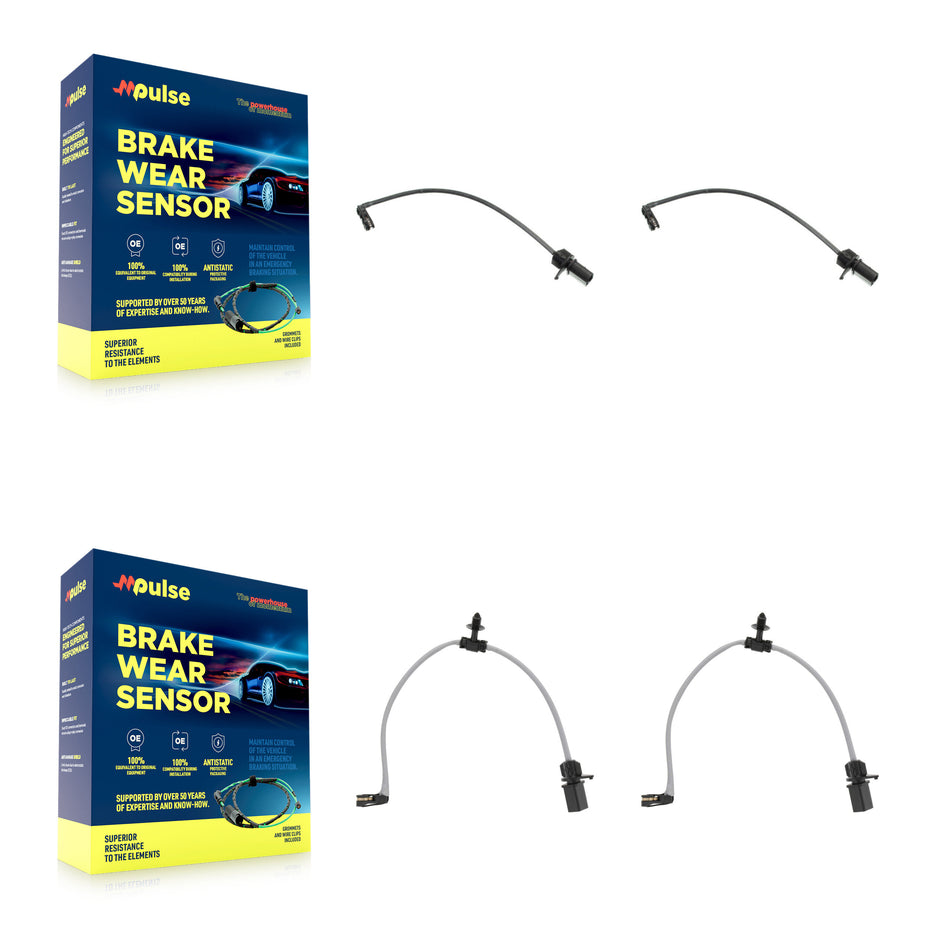 Front Rear Brake Pads Wear Sensor (4 Pack) For Audi Q5 A6 Quattro KSE-100482