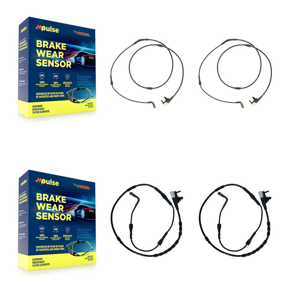 Front Rear Brake Pads Wear Sensor (4 Pack) For Jaguar F-Pace Land Rover Range Velar KSE-100485