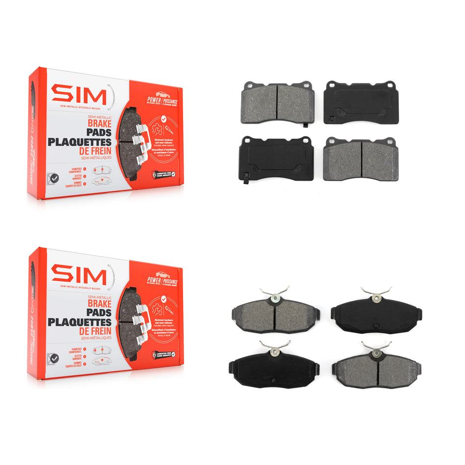 Front Rear Semi-Metallic Brake Pads Kit For Ford Mustang KSM-100003