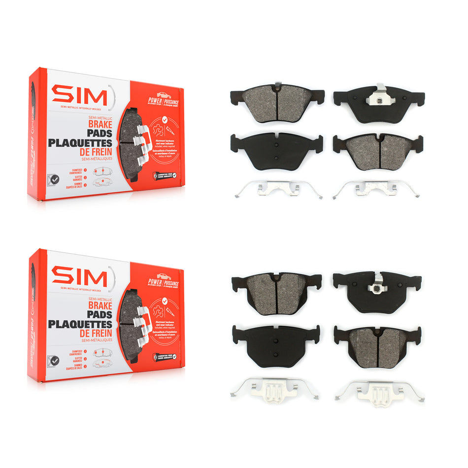 Front Rear Semi-Metallic Brake Pads Kit For BMW 525i KSM-100031
