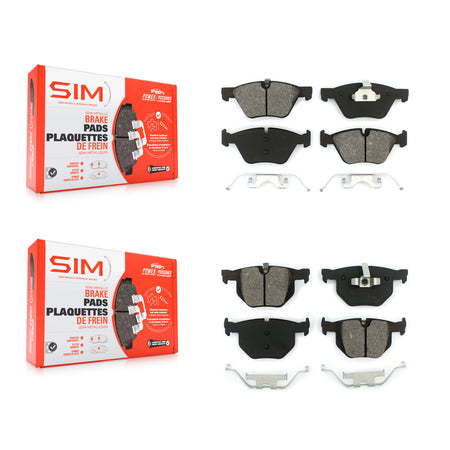 Front Rear Semi-Metallic Brake Pads Kit For BMW 330i 330xi 335xi KSM-100032