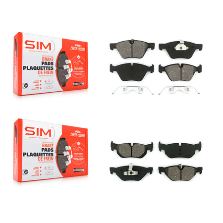 Front Rear Semi-Metallic Brake Pads Kit For BMW 128i X1 328xi 328i 323i 325i 325xi KSM-100033