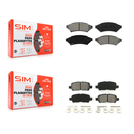 Front Rear Semi-Metallic Brake Pads Kit For Buick LaCrosse Pontiac Grand Prix Allure KSM-100042