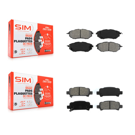 Front Rear Semi-Metallic Brake Pads Kit For Subaru Legacy KSM-100045