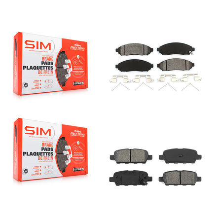 Front Rear Semi-Metallic Brake Pads Kit For Nissan LEAF KSM-100055