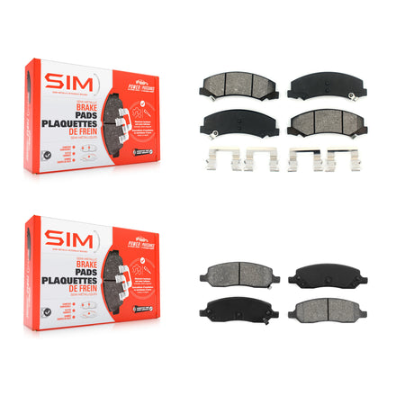Front Rear Semi-Metallic Brake Pads Kit For 2006-2011 Buick Lucerne Cadillac DTS KSM-100069