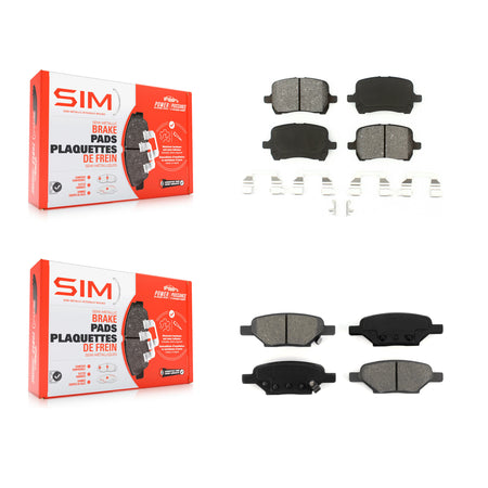 Front Rear Semi-Metallic Brake Pad Kit For Chevrolet Malibu Pontiac G6 Cobalt G5 HHR Aura KSM-100071