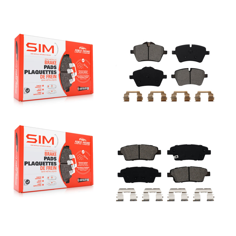 Front Rear Semi-Metallic Brake Pads Kit For Mini Cooper Countryman Paceman KSM-100086