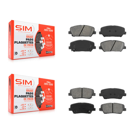 Front Rear Semi-Metallic Brake Pads Kit For Hyundai Genesis Coupe KSM-100157