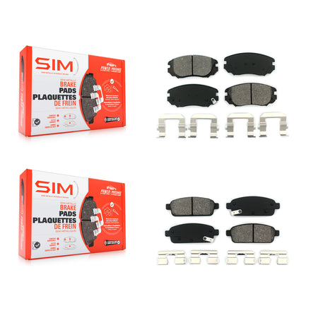 Front Rear Semi-Metallic Brake Pads Kit For Cadillac ELR Buick Cascada KSM-100165