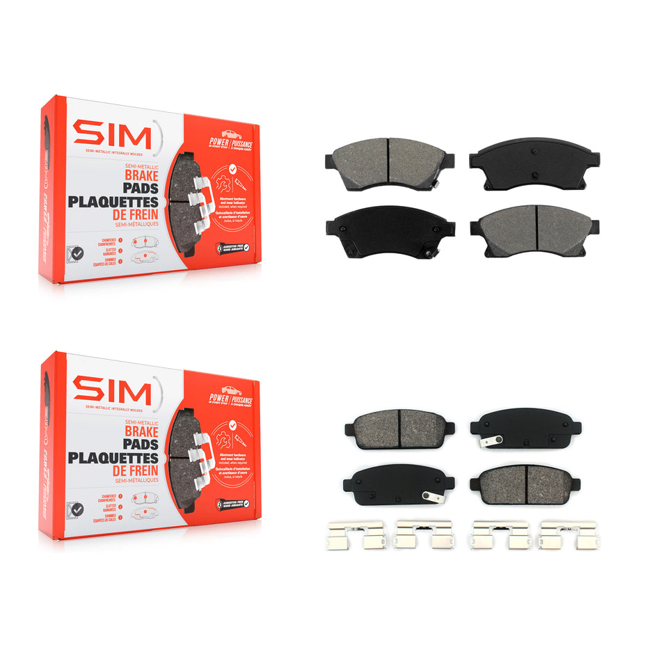 Front Rear Semi-Metallic Brake Pads Kit For Chevrolet Cruze Sonic Limited KSM-100185